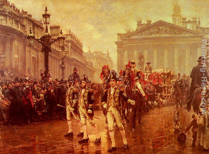 William Logsdail Sir James Whitehead's Procession, 1888